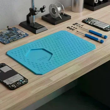 Mini Tappetino Antiscivolo per Riparazione Schermi LCD Cellulari con Protezione Fotocamera, Buona Elasticità, Nessuna Deformazione, Strumenti ESD per Telefoni