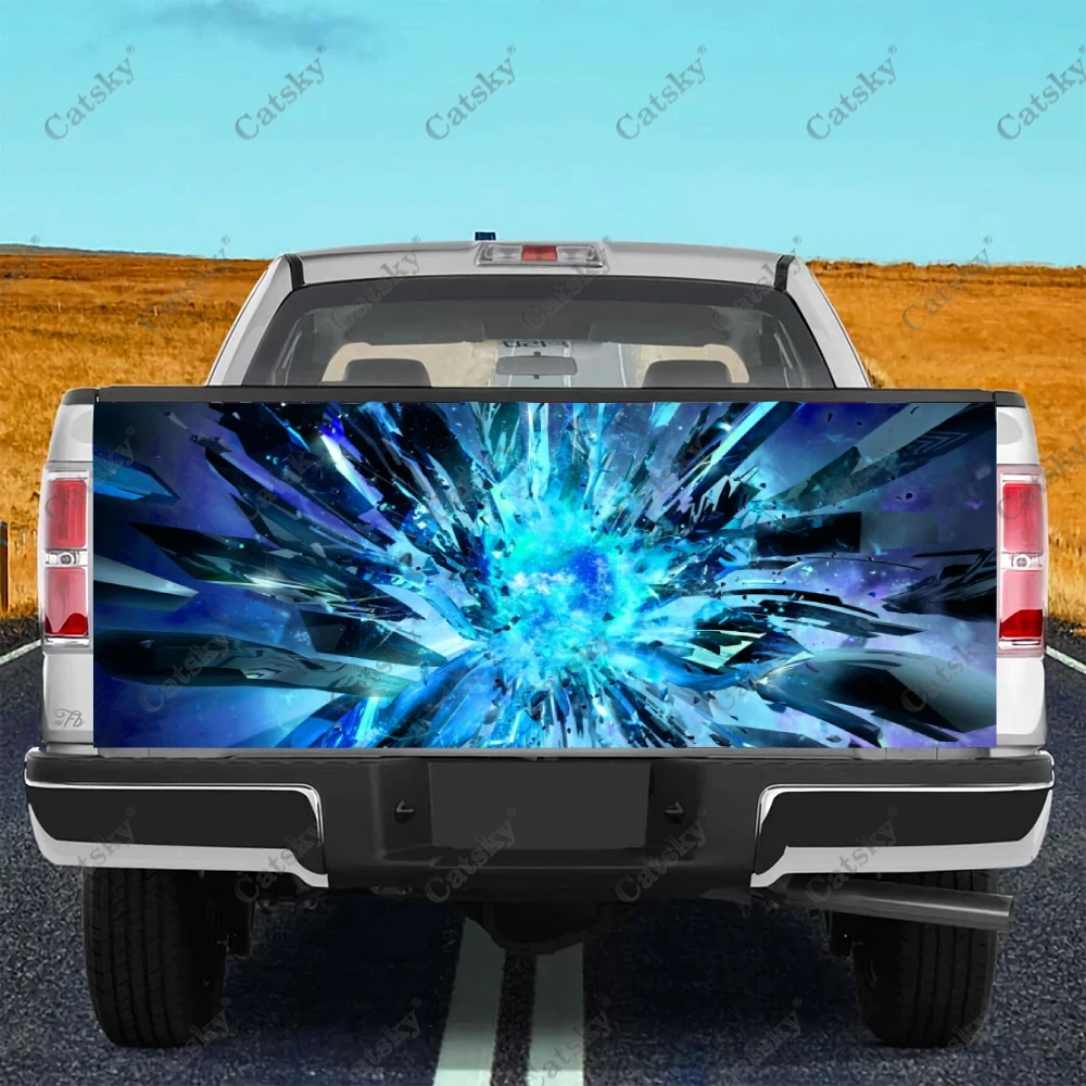 

Cool Abstract Geometrical Car Tail Trunk Protect Vinly Wrap Sticker Decal Car Hood Decoration Sticker for SUV Off-road Pickup