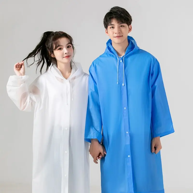 

Reusable Raincoat Women Rainwear Men Poncho Impermeable Poncho EVA Rain Coat Plastic Fashion Rain Cover Hooded