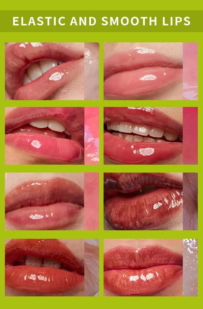 JOLLY JOJO 6 Colours Clear Lip Oil Lip Protectant Oil Lip Plumping Moisturising Mirror Lip Colour 3
