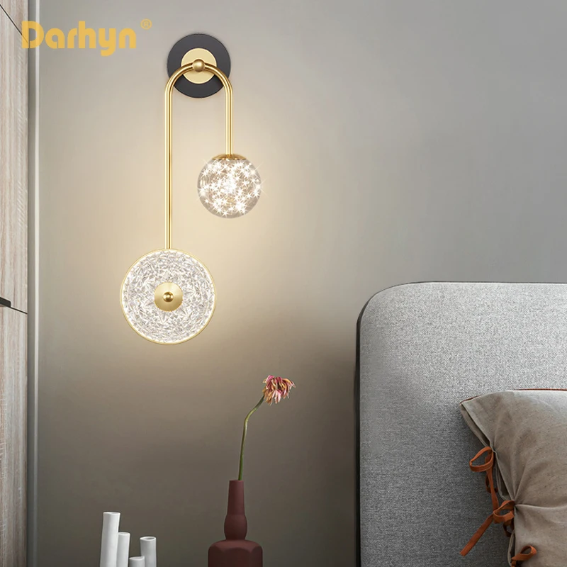 

Modern LED Sconce For Dining Room Aisle Hallway Bedhead Stairway Corridor Restaurant Hotel Coffee Bar Office Indoor Home Lights