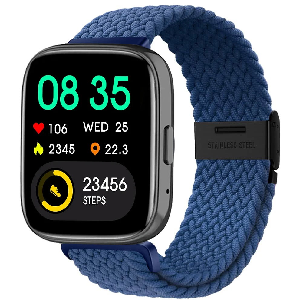 Nylon Braided Solo Loop Elastic Weave Bracelet Wristband Strap