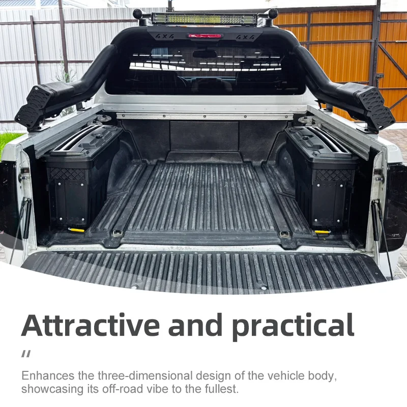 픽업 트럭 베드 롤바 가드 - 2023년형 나바라 D23 개조용 이중 튜브 랙