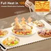 Electric Warming Tray with 3 Tem Setting Foldable Food Warmer Mat Fast Full Surface Heating Portable Electric Food Warming Tray 3