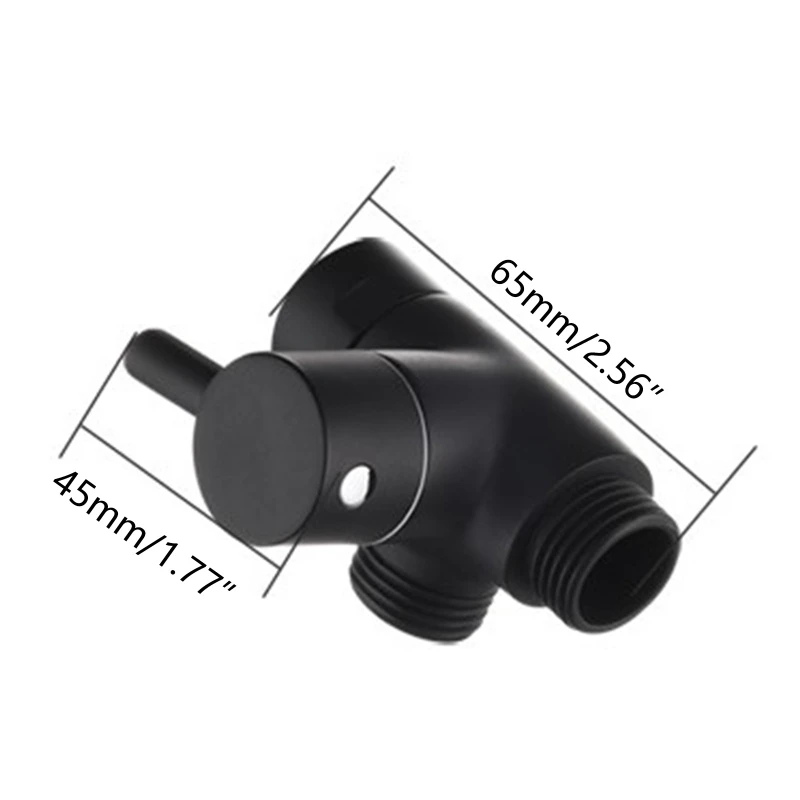 Solid Metal Shower Arm Diverter for T Adapter Connector Bathroom Facilities Replacement Part for Home Office Hotel G5AB