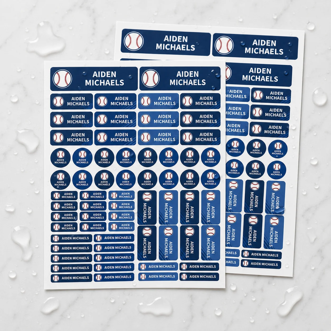 Customized Name Stickers for Sports Gear, School Supplies & More