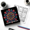 MANDALA Patterns Coloring Book for Adults Cute DIY Painting Drawing Book Perfect Gift for Party and Birthday ﻿ 3