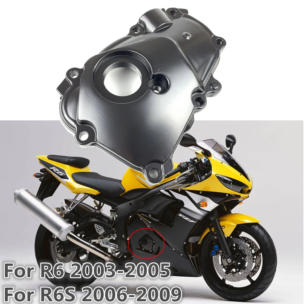 エンジンステーターの落下 R6 YZF YZF-R6 2006 2007 2008 2009 2010 2011 2012 2013 エンジン  タイミングパーツカバー Compatible With YZF-R6 2006 2007 2008 2009 2010 20 エンジン保護カバーアクセサリー  YZF R6 1999-2002 用 オートバイ左側エンジンクランクケース ... エンジンステーターカバー Compatible With Yamaha For YZF For R6 2006 2007 2008
