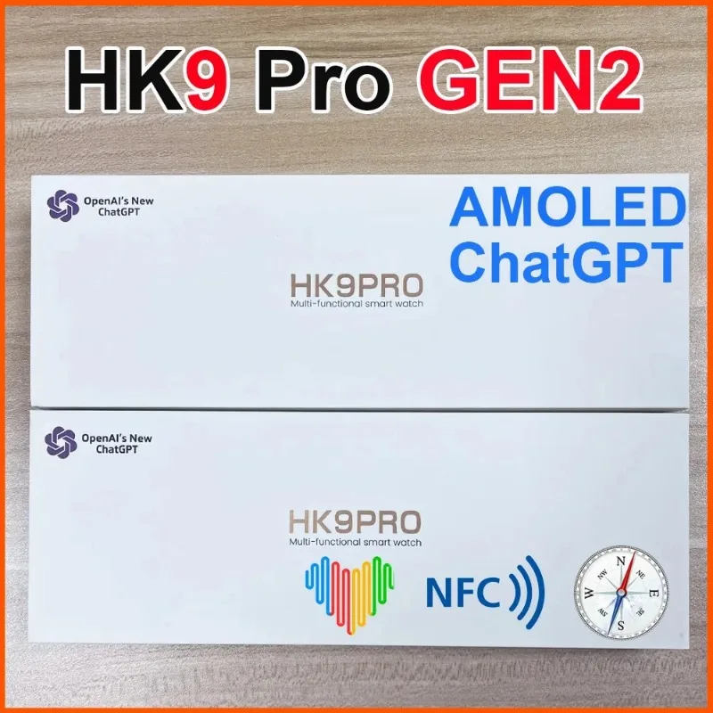 

Новинка, Смарт-часы HK9 Pro Max Gen2, Смарт-часы AMOLED для мужчин, умные часы серии 9, бриллиантовые часы PK Hello Watch 3 HK8