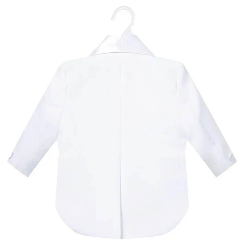 Boys Wedding Birthday Party Blazer Tuxedo Baby Boy Christening Outfit Coat Shirt Pant Vest BowTie Gentleman Suit Baptism Clothes