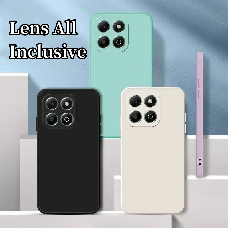 Noble Fashion Solid Color Shockproof Protective Liquid Silicone Phone Case