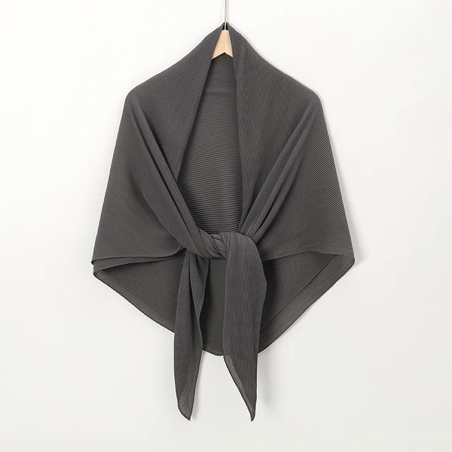 Bufanda Hiyab De Chifón 100% Arrugado Estilo Plisado - Calidad Premium, Elegante Y Ligera Para Cualquier época