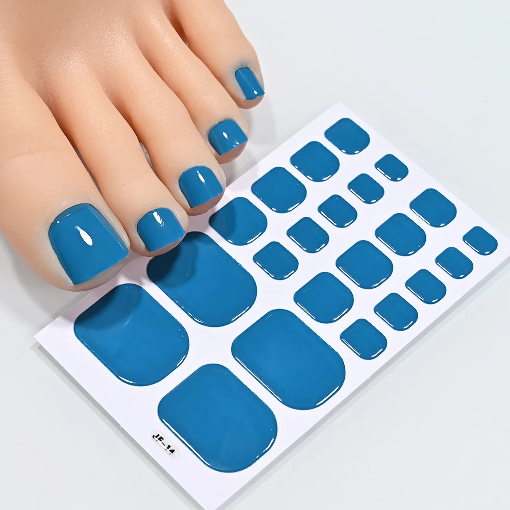 Toe Nail Sticker Wraps solid matte