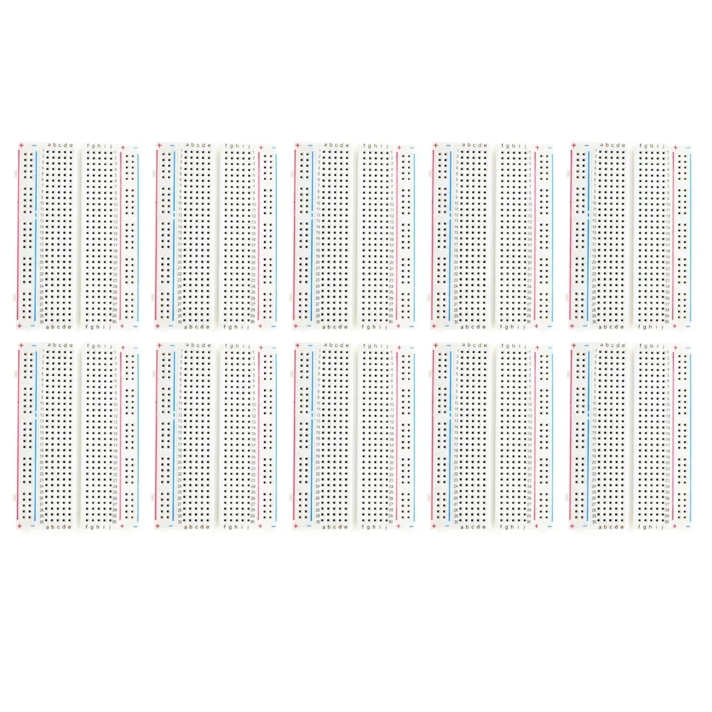 10PCS MB102 Breadboards Kit Include 5PCS 830 Point 5PCS 400 Point Solderless Breadboards for Arduino image 5