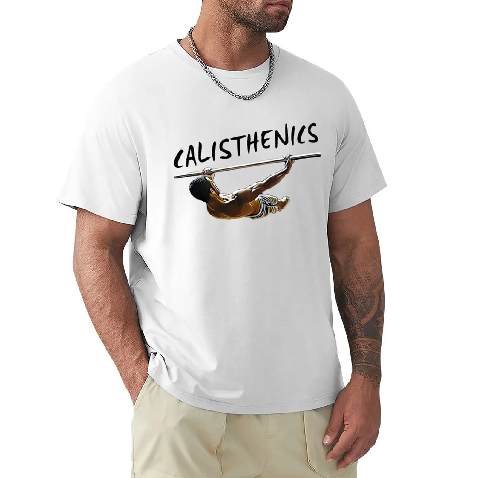 

Calisthenics skills Design shirt T-Shirt sweat blacks plus sizes Men's clothing