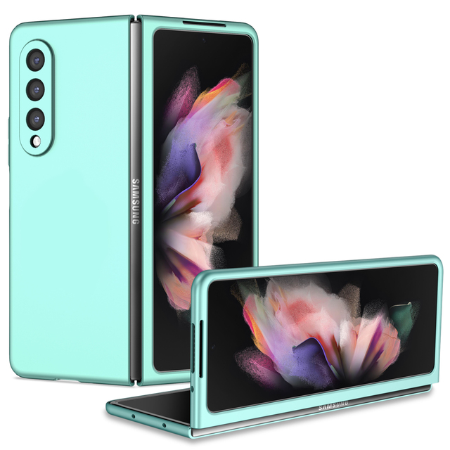 Protection Folding PC Case for Samsung Galaxy Z Fold 3 5G Fold3 Fold2 Fold 2 Non-Fingerprint Cell Phone Cases Cover
