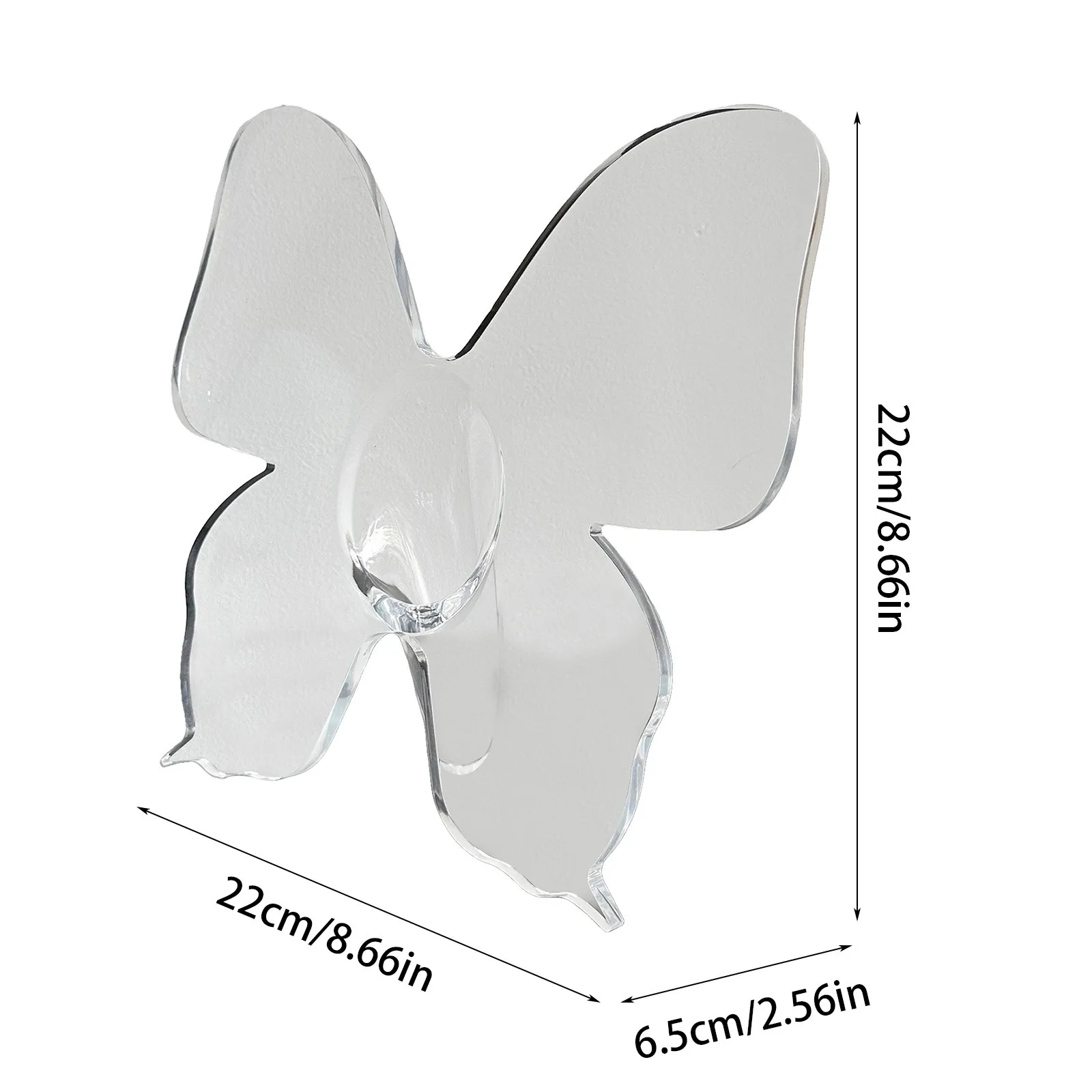 Glass Christmas Ornament Transparent Acrylic Butterfly Frame Vase Transparent Acrylic Butterfly Vase Garden Figurines Solar 6