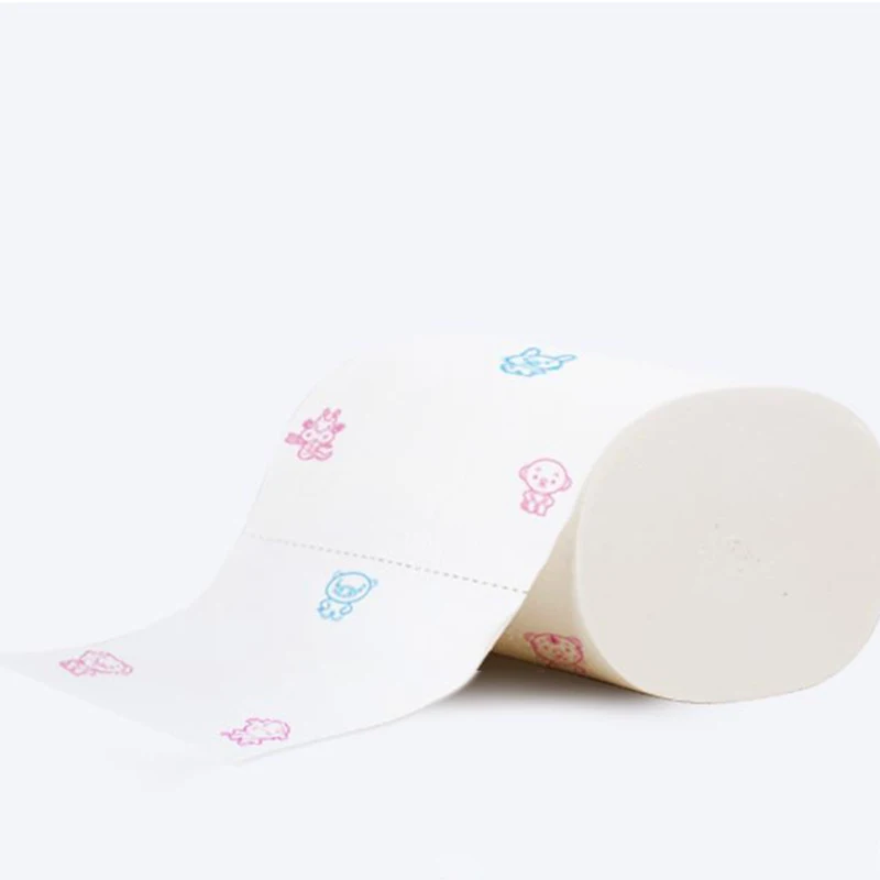 1pcs Toilet Paper Bath Paper Little Bear Printed Home Cartoon Bath Toilet Roll Living Room Supplies Decor Tissue