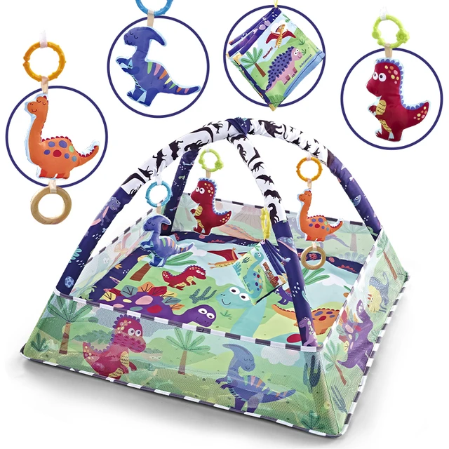 Multifunctional Baby Fitness Frame Crawling Game Blanket Educational Mat Fence Crawling Kids Activity Mat Gym Baby Toys Gift 2