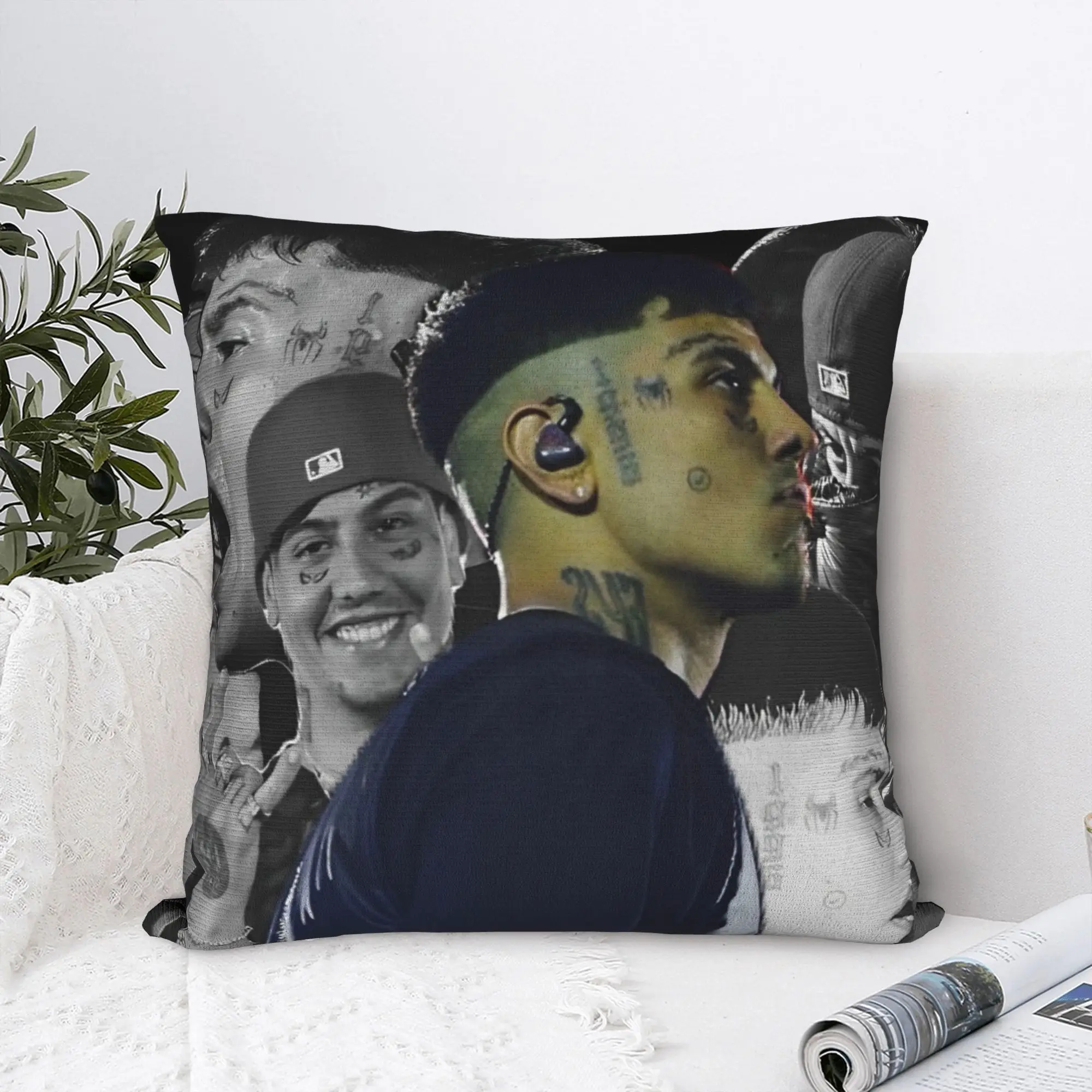 Pillow Case Rapper DUKI Rapper Square Pillow Cases Cushion Cover Funny Zippered Decorative ...