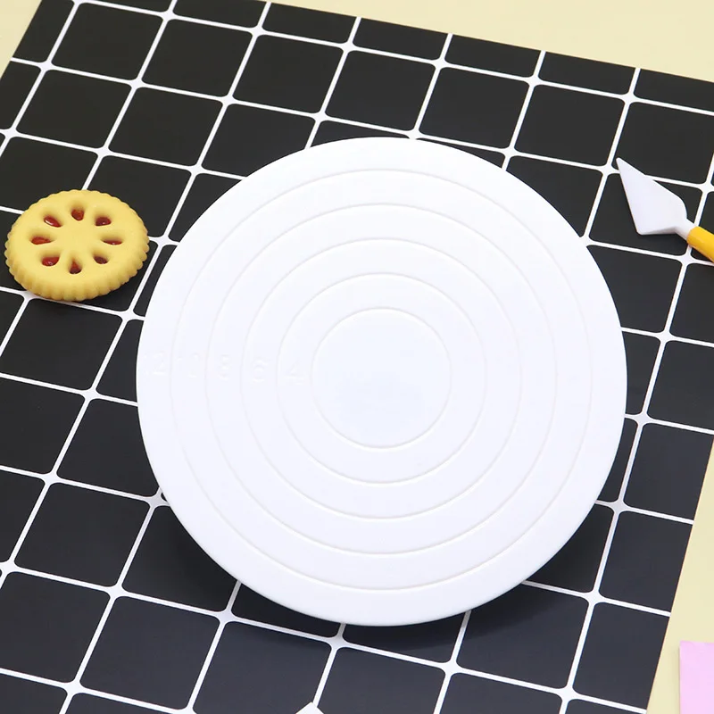 Clay Sculpture Plastic Turntable Rotation Plate Pottery Wheels DIY Decorating Rotating Accessories Diameter 14cm pottery wheel ceramic tools