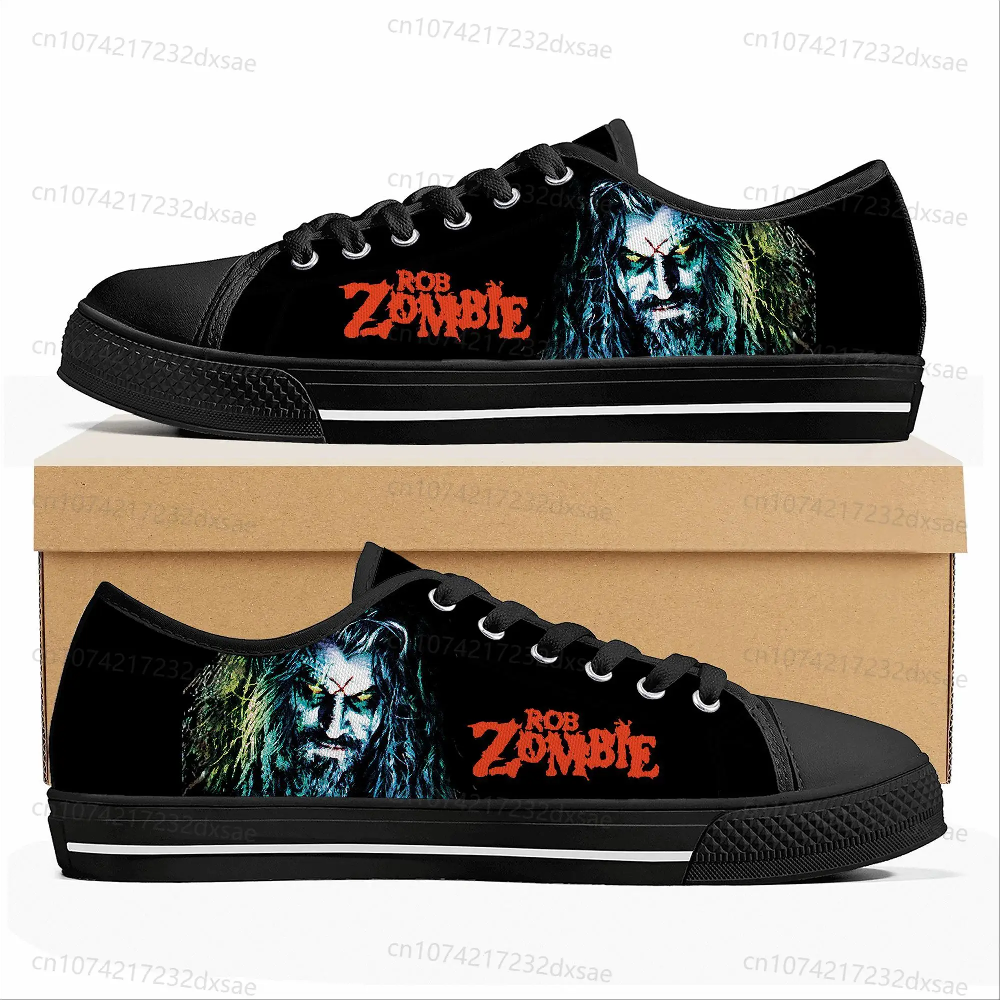 

Rob Zombie Rock Singer Low Top High Quality Sneakers Mens Women Teenager Children Canvas Sneaker Casual Couple Shoes Custom Shoe