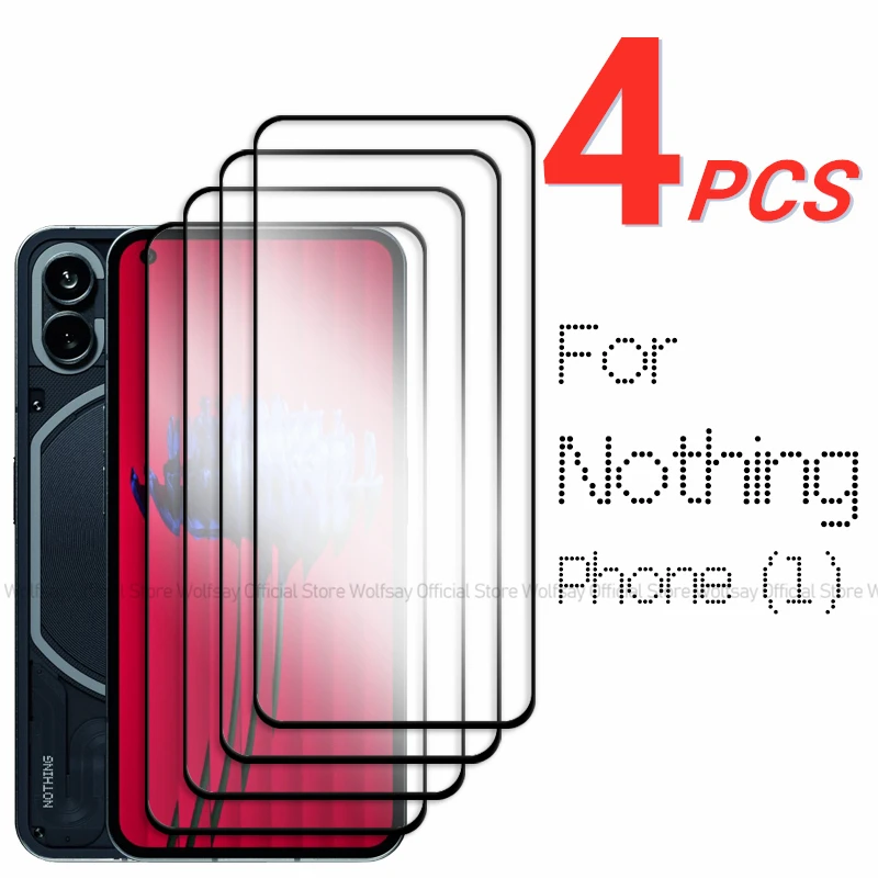 2/4PCS gehärtetes Glas für Nothing Phone 1 Displayschutzfolie Nothing Phone 1 Vollkleber-Glasschutzfolie für Nothing Phone 1 – Detail 1