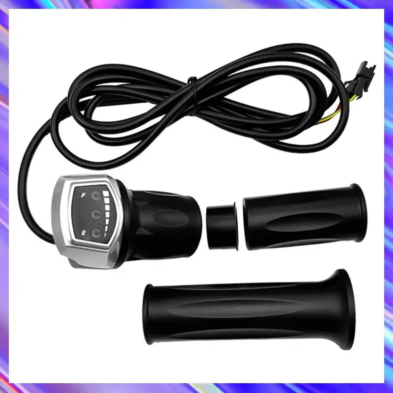 Quality 118DX Half Handlebar Accelerator SM Plug Left/Right Handle For E-Bike Half Twist Throttle Electric Scooter Bike