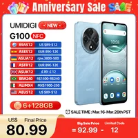 [World Premiere]UMIDIGI G100 Smartphone Android 14 NFC 6.9" 120Hz 128GB 50MP Triple Camera 6000mAh Battery 20W Charging Dual SIM 1