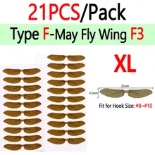  Bimoo Pre Cut Realistic Insect Wing Fly Tying Material Stonefly Mayfly Ladybug Wasp Cicada Bottle fly For Trout Fishing Lure 