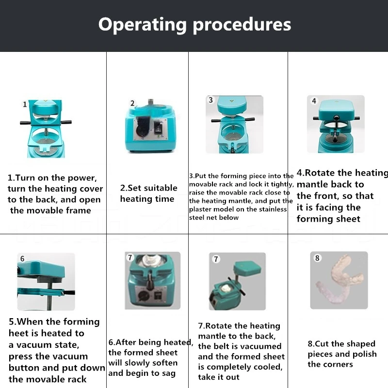 Small Dental Vacuum Laminating Machine Laboratory Equipment, Vacuum Forming Molding Heating Machine, Dental Material Production