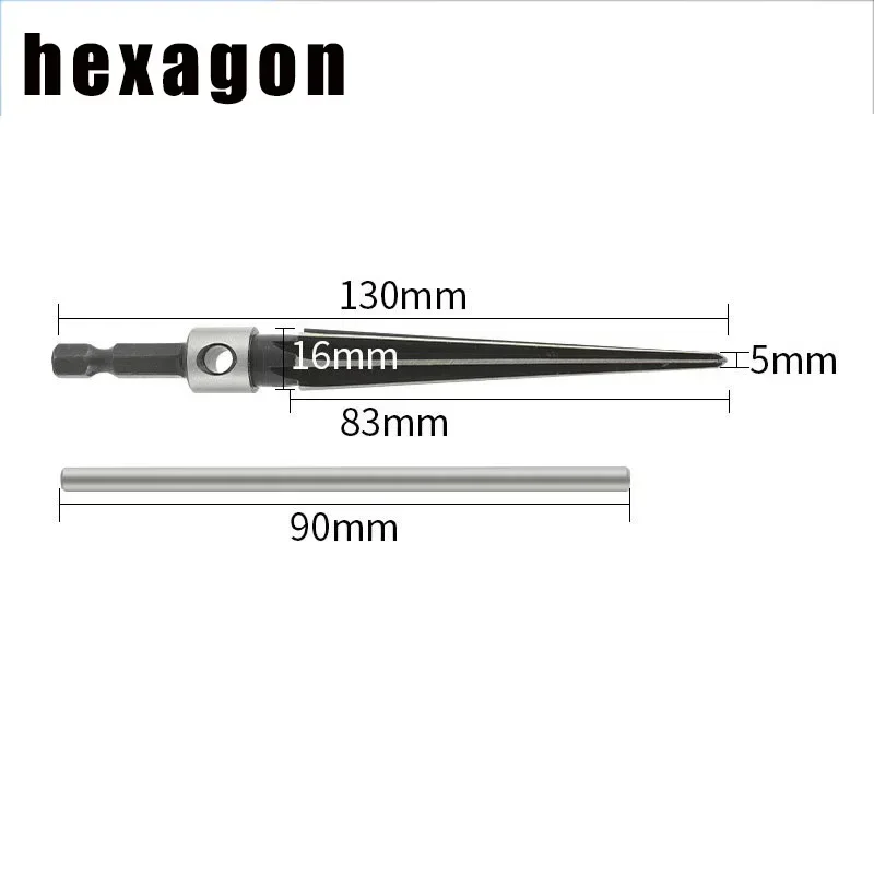 3-13mm&5-16mm Taper Reamer Hand Metal Reamer Deburring Enlarge Pin Hole Handheld Reamer For Wood Metal Plastic Drilling Tools 5
