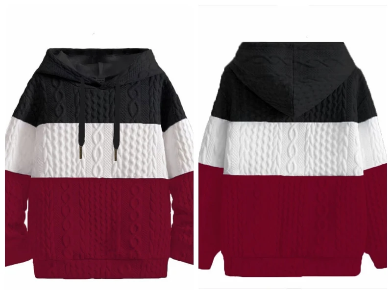 Men loose jacquard Knitted Pullover Hooded Men's Sweater Trend Streetwear Oversized Casual Knit Hoodies Men's Clothing Sweaters