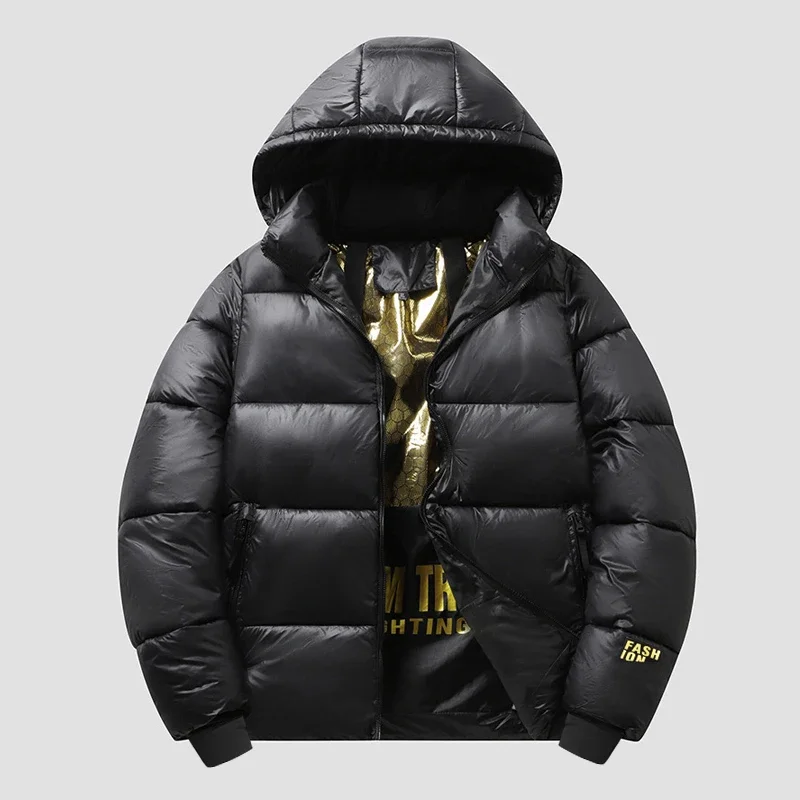 Winter Men Parka Coats Casual Thicken Cotton Hooded Windproof Warm Jackets