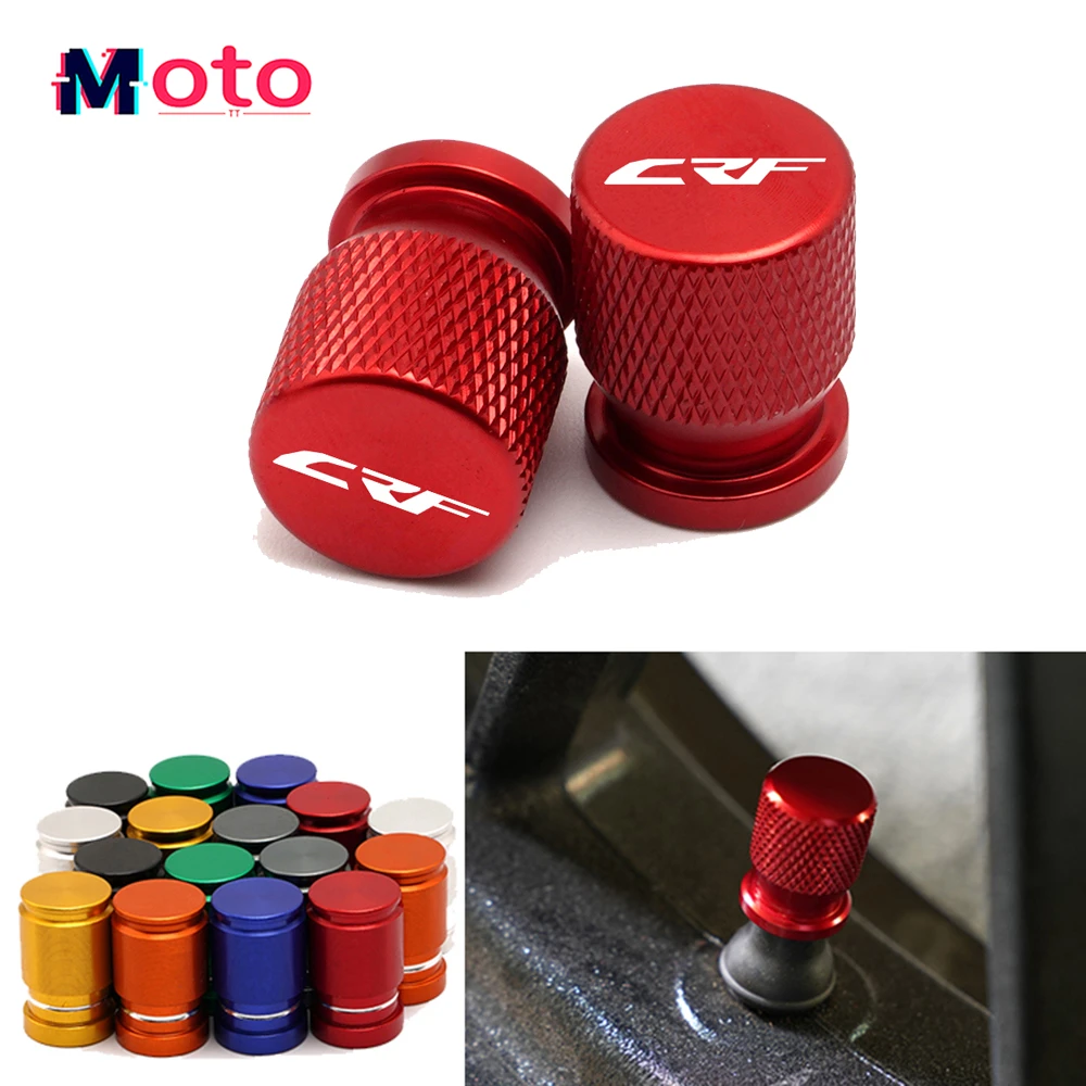 

For Honda CRF250R CRF450R CRF50 CRF150 CRF230 CRF450X CRF 250 450 R Motorcycle Tire Air Valve Caps Wheel Tyre Dust Stems Cover