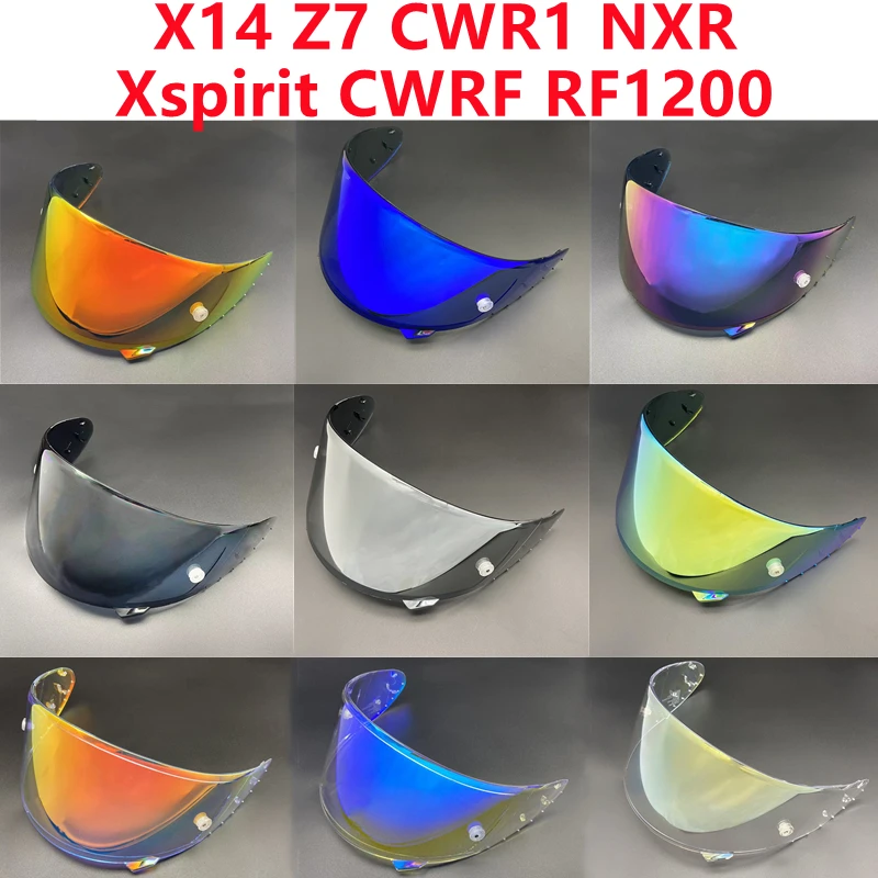 Capacete De Moto Visera Per Shoei Cwr1 Z7 X14 Rf1200 X-Spirit Nxr Visiera Visiera Scudo Cascos Accessori Parasole Parabrezza