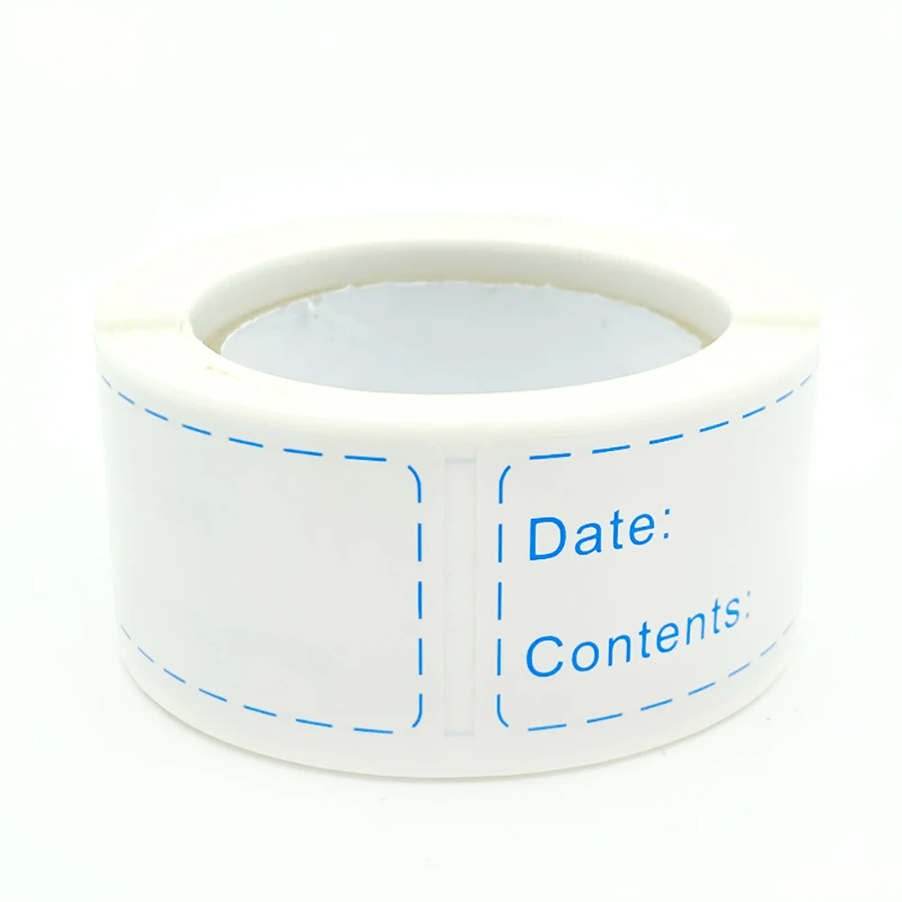 Label Stickers 125PCS Kitchen Date Roll Paper Waterproof Food Storage Removable Sealing Bottles Jars Tag Freezer