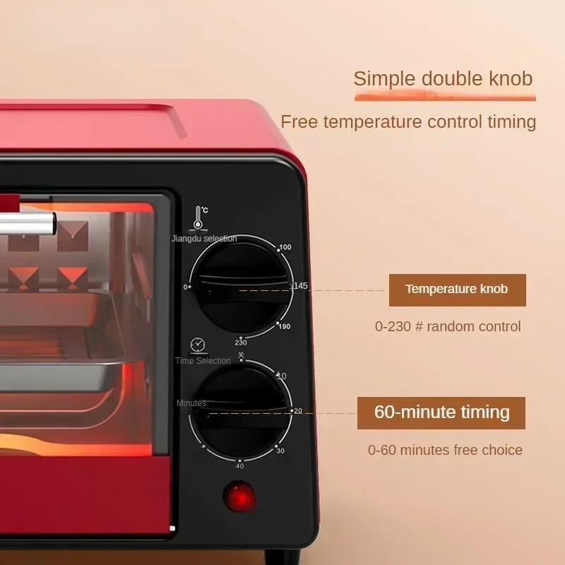 New mini 12L fully automatic cooking stove pizza cake baking multifunctional kitchen appliance electric oven mini oven 4