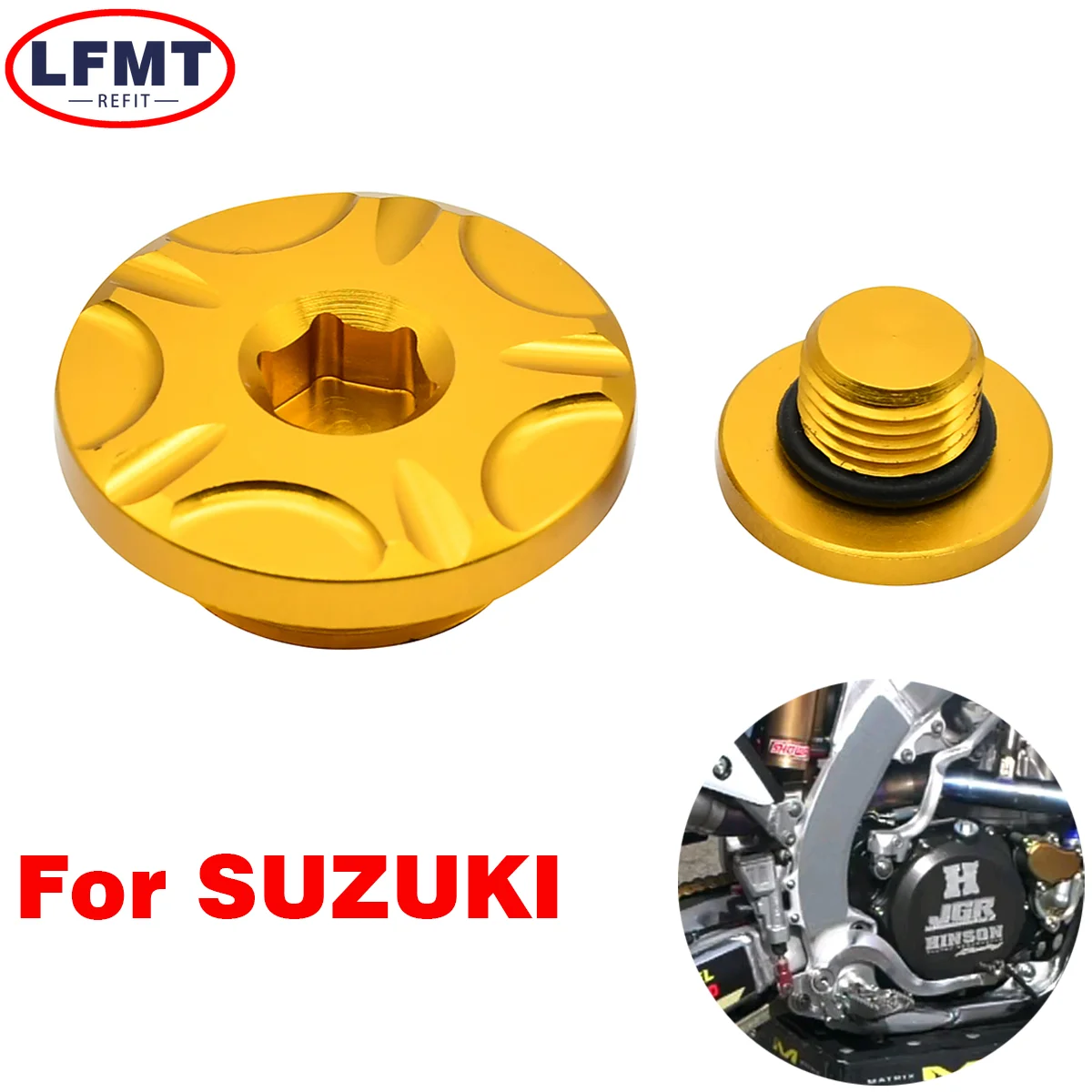 

Motorcycle CNC Engine Timing Cover Timing Plug For Suzuki RMZ250 RMZ450 RMX450Z 2005-2019 2020 2021 2022 Dirt bike