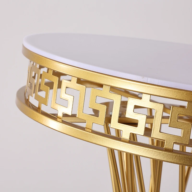 High Quality Matte Gold Wedding Cake Stand Pillars Set Pedestal for Wedding Decorations