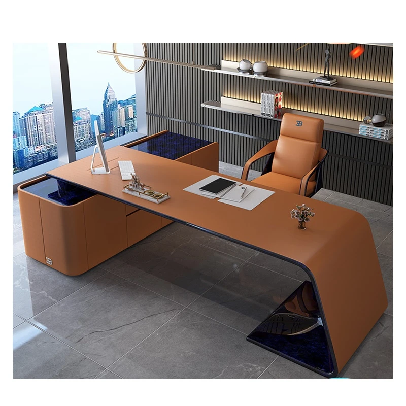 voordat Factuur voelen Licht Luxe Stijl Bugatti Bureau En Stoel Bentley President Bureau Designer  Netto Rood Arc Verf Massief Houten Bureau| | - AliExpress