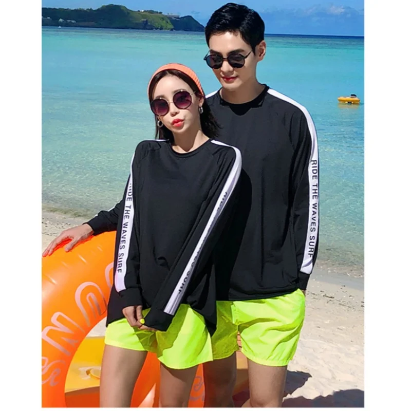 Long Sleeve Rash Guard Men's Women's 3pcs/set Sun UV Protection Quick Dry Swimwear Wetsuit Surfing Fishing Tracksuit Full Body