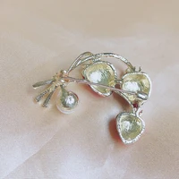 Enamel Strawberry Brooches Pins Fruit Cute Flower Strawberry Girl Brooch Silk Scarf Buckle Clothing DIY Hat Bag Accessory 5