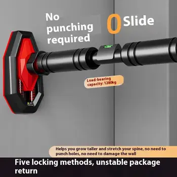 HUA Home Gym Pull-Up Bars Training Horizontal Bar Non-Slip Telescopic Chin Up Bar Fitness Training Bar Anti-Reversing Sit Up Bar