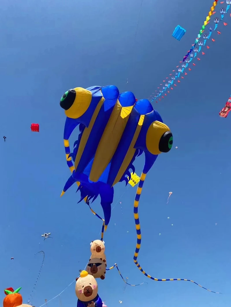 free shipping trilobites kite factory weifang big kite for adults jellyfish kites ripstop nylon soft kites inflatable kites koi 5