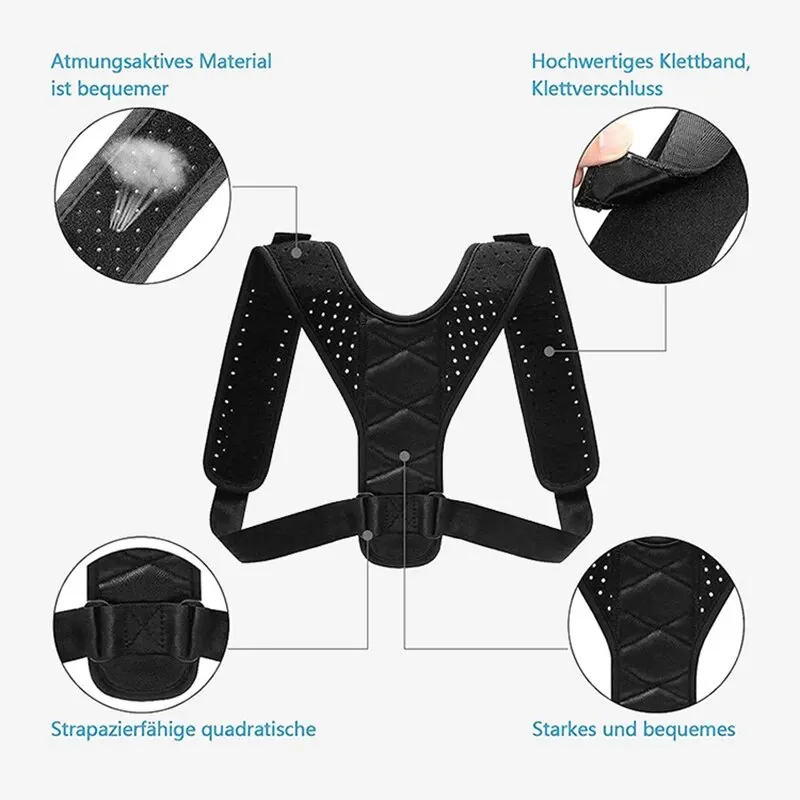 Invisible Back Correction Strap Breathable Anti Hunchback Adjustable Clavicle Sitting Posture