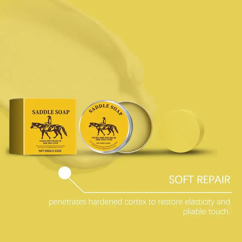 Leather Cleaning & Care Cream Scratch Repair Wax Salve Cleaner 100g Shoe Salve Restore & Renew Soft Care Paste for Couches Car