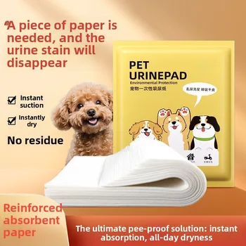 100 Pezzi/1 Confezione, Pannolino per Animali Domestici, Pannolino per Cani, Tappetino Assorbente, Pannolino Assorbente Monouso Speciale per Teddy, Salvietta per Pannolini, Barriera Anti-Urina
