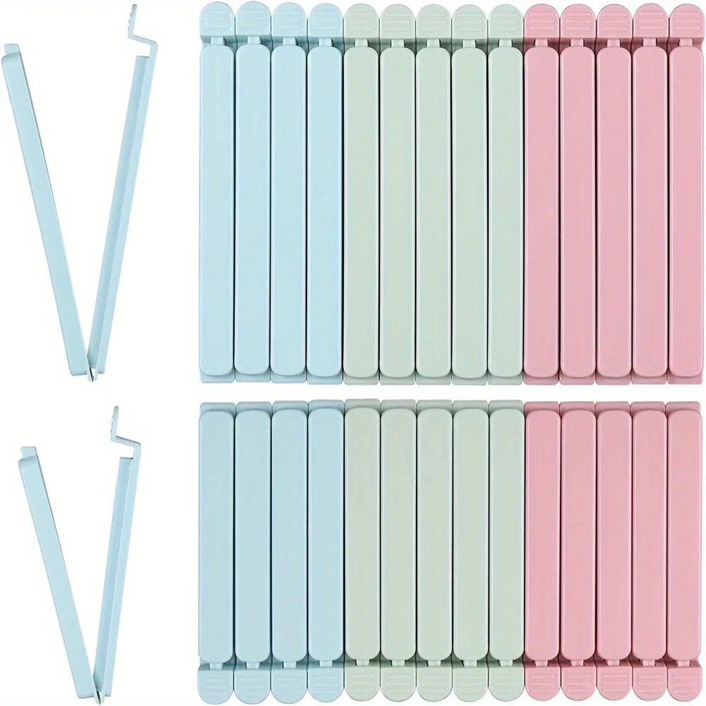 30 adet/paket Sızdırmazlık Klipsi Çanta Plastik Torba Sızdırmazlık Klipleri Aperatif Çanta Plastik Sızdırmazlık Klipsi 4.7 Inç ve 6 Inç