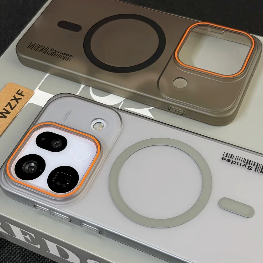 Slim Matte Translucent Shockproof Phone Case with MagSafe Charging Compatibility
